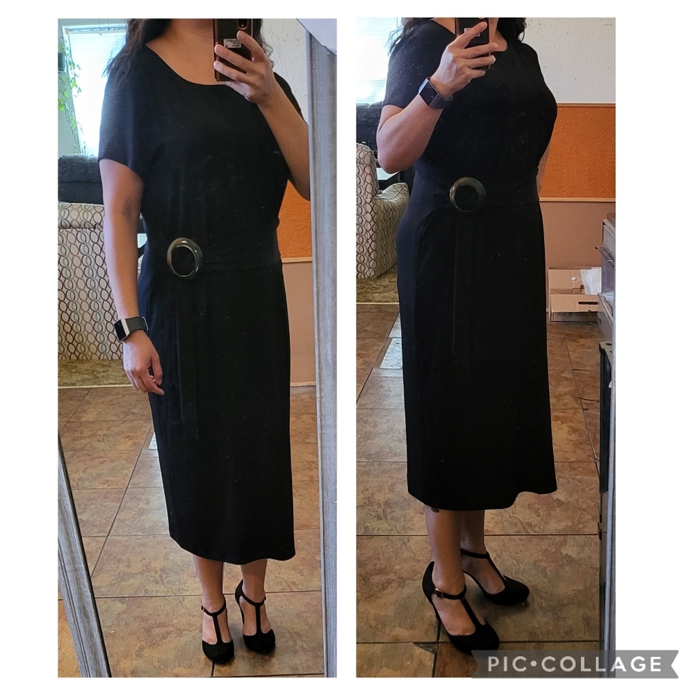 Black maxi dress
